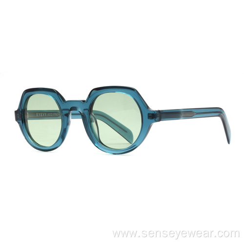 High End UV400 ECO Round Acetate Polarized Sunglasses